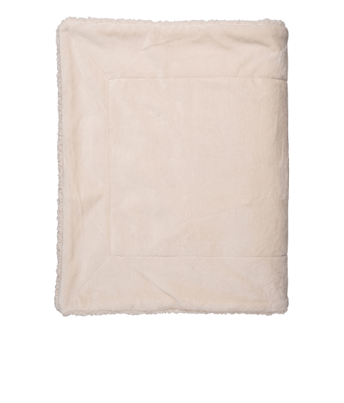 Micro Mink Sherpa Blanket in Cream