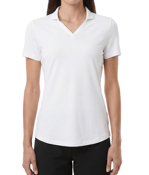 Puma Golf Women's Icon 2.0 Recycled Performance Polo - Printed in White Glow