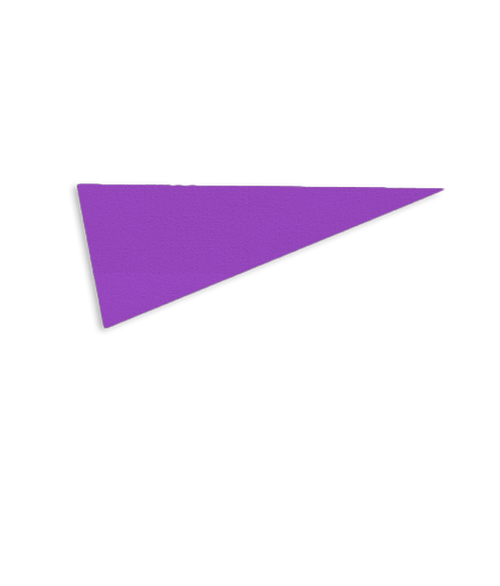 9" x 24" Felt Pennant in Team Purple