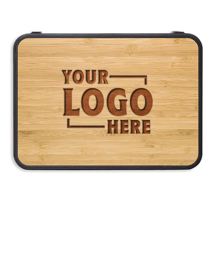 Laser Engraved Sound Asleep Bluetooth Speaker and White Noise Machine in Bamboo / Black