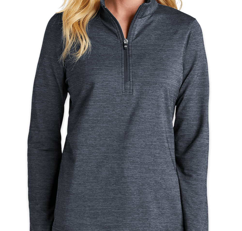 TravisMathew Women's Crestview Lightweight Quarter Zip Performance Shirt-default