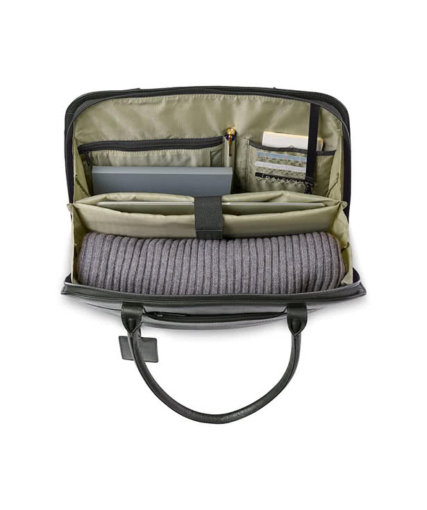 Debossed Samsonite Leather 16" Computer Tote Bag