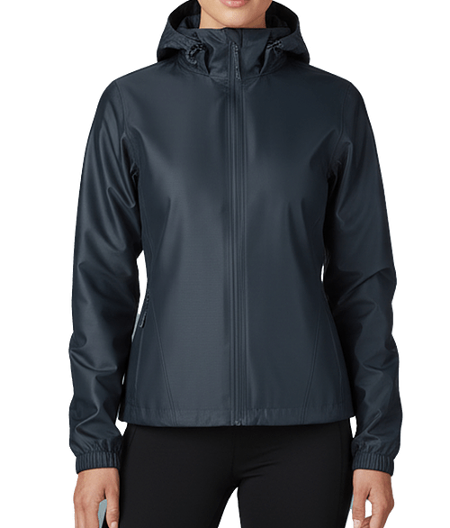 Fossa Women's Mist Hooded Windbreaker Jacket in Navy