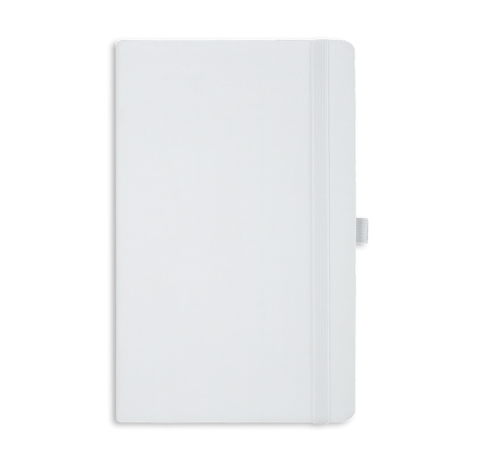 Castelli Debossed Oceano Recycled Medio Lined Hard Cover Notebook-default