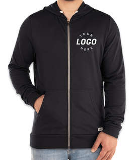 Marine Layer Afternoon Zip Hoodie - Color: Black