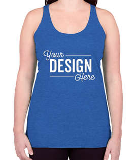 Bella + Canvas Women's Tri-Blend Racerback Tank - Color: True Royal Tri-Blend