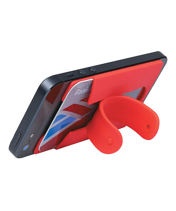 Silicone Phone Wallet with Dual-Orientation Stand