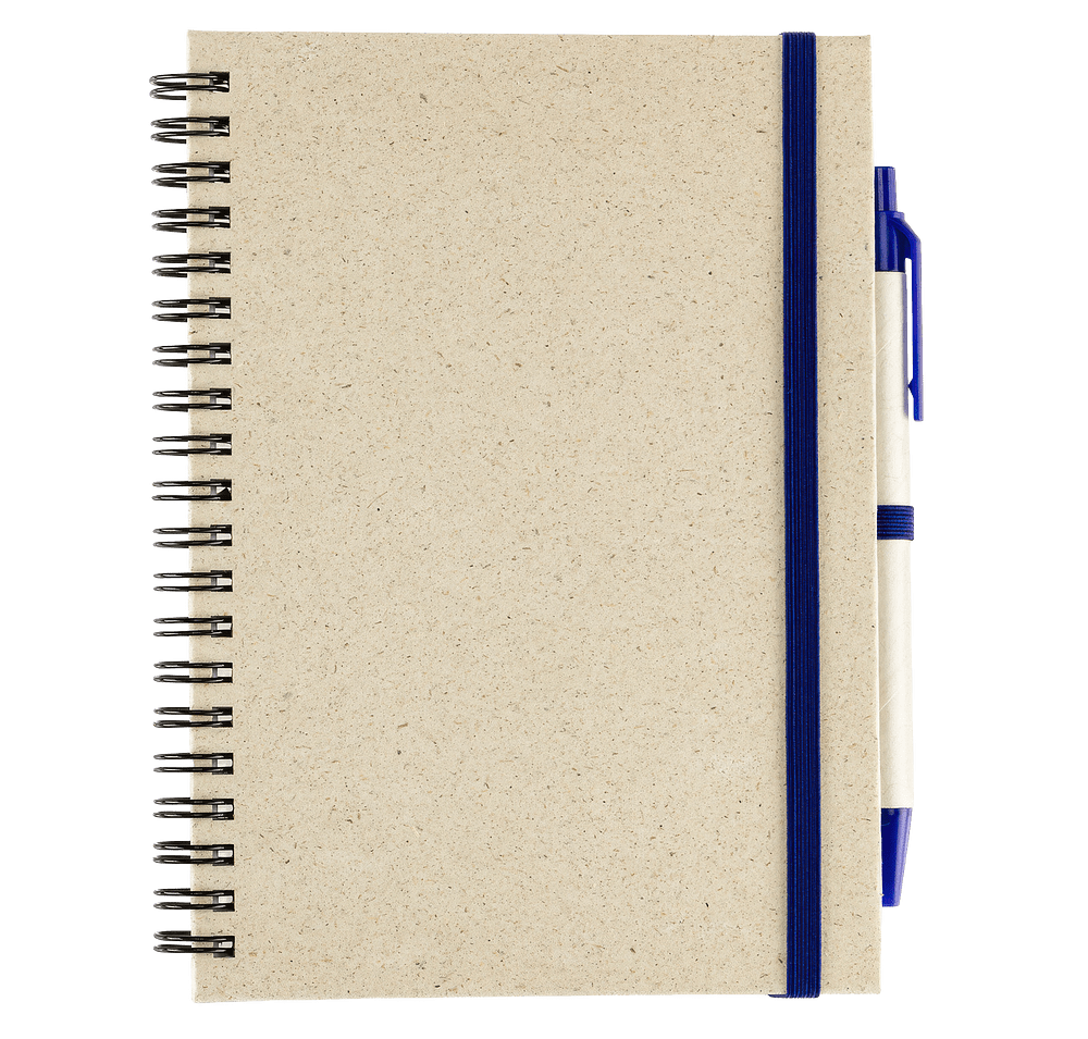Prairie Fragrant Grass Recycled Spiral Notebook with Pen-default