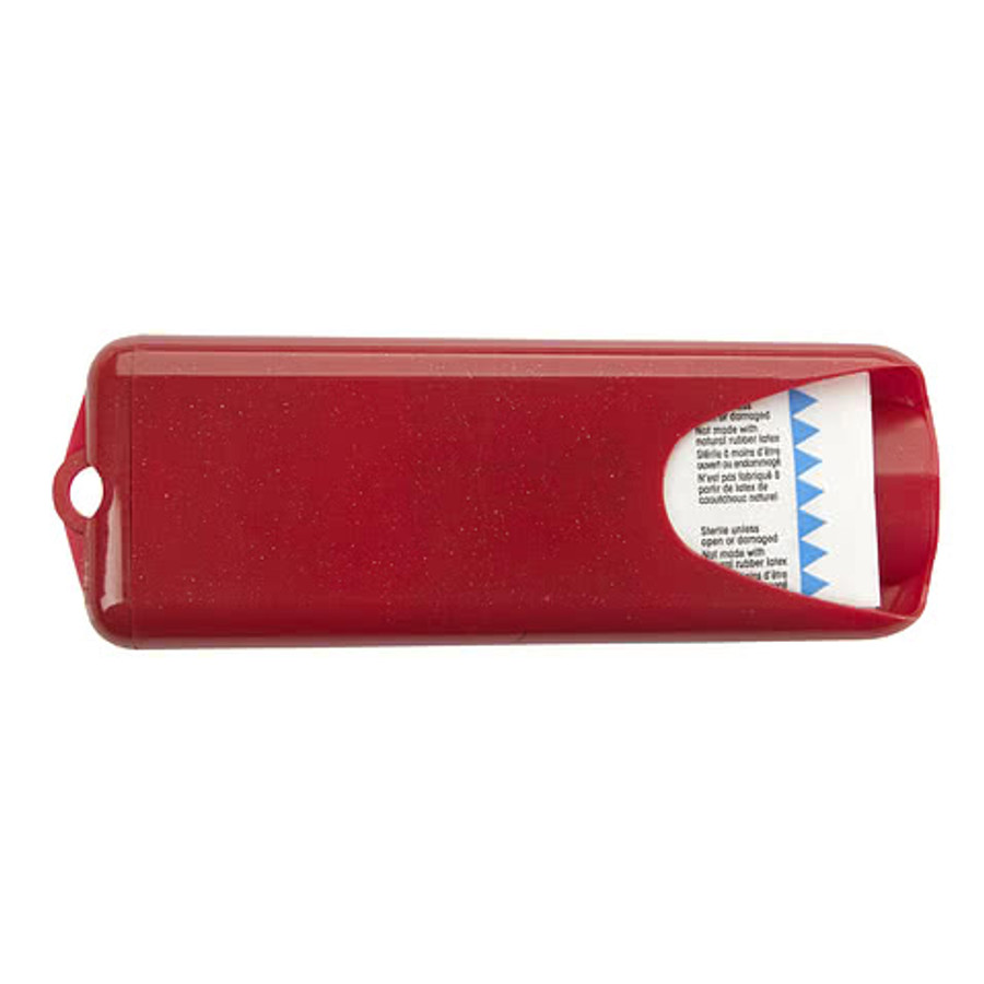 Full Color Nuvo Bandage Dispenser with Bandages in Metallic Silver