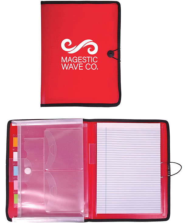 Meeting Organizer Plastic Padfolio