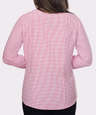 Blue Generation Women's Untucked Gingham Long Sleeve Dress Shirt