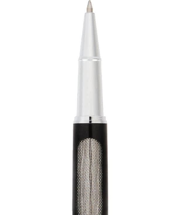 Luxe Recycled Stainless Steel Rollerball Gel Pen (black ink)
