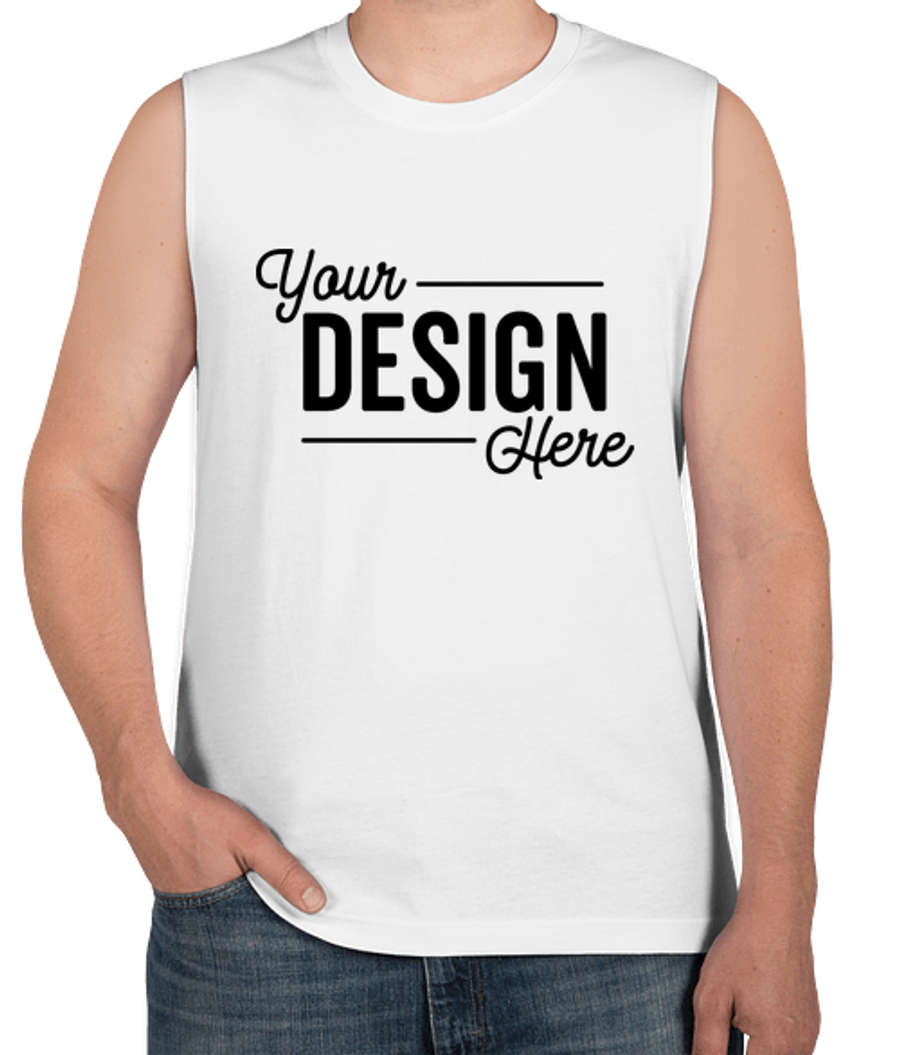 Bella + Canvas Muscle Tank in White