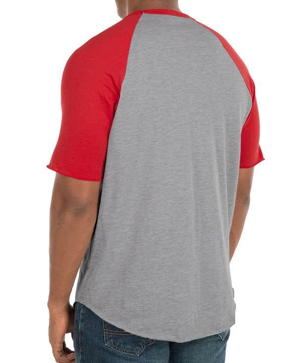 American Apparel USA-Made 50/50 Short Sleeve Baseball Raglan