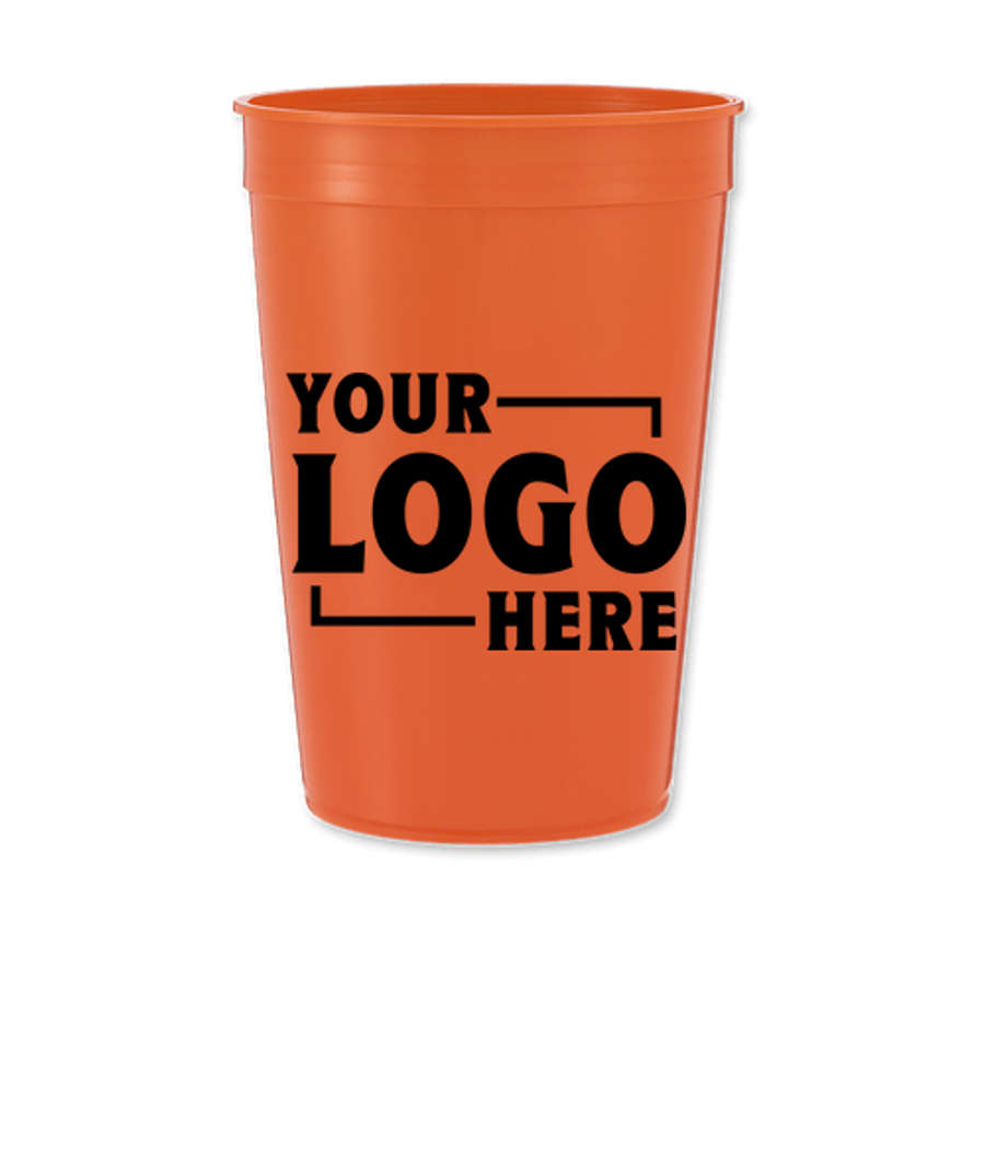16 oz. Solid Color Stadium Cup in Orange