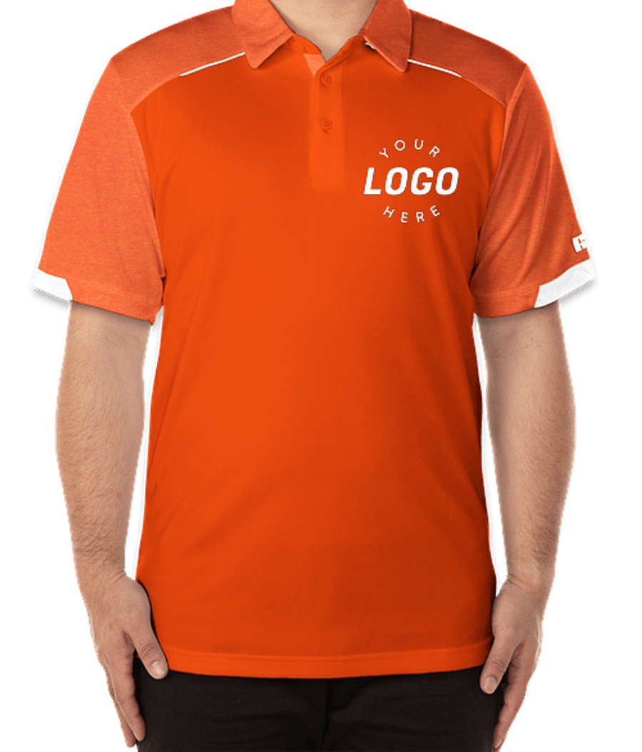 Russell Athletic Legend Performance Polo in Orange