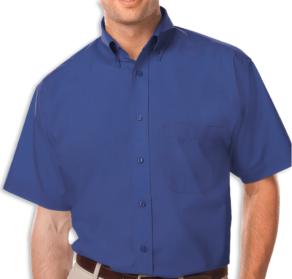 Blue Generation Value Short Sleeve Poplin Dress Shirt - Embroidered-default