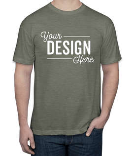 American Apparel USA-Made 50/50 T-shirt - Color: Heather Lieutenant