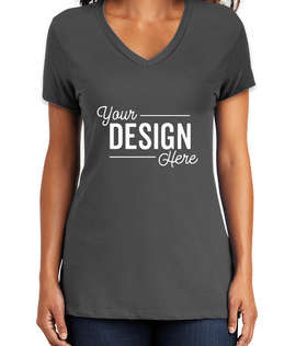 District Women's Perfect Weight V-Neck T-shirt - Color: Charcoal