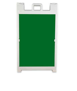 Full Color Signicade Deluxe A-Frame Kit - Color: Kelly Green / White