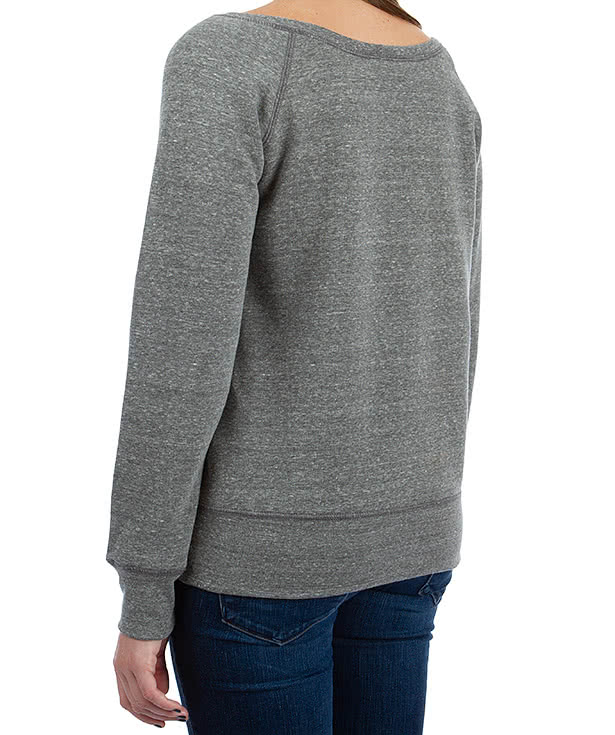 Canada - Bella + Canvas Women's Tri-Blend Wide Neck Sweatshirt
