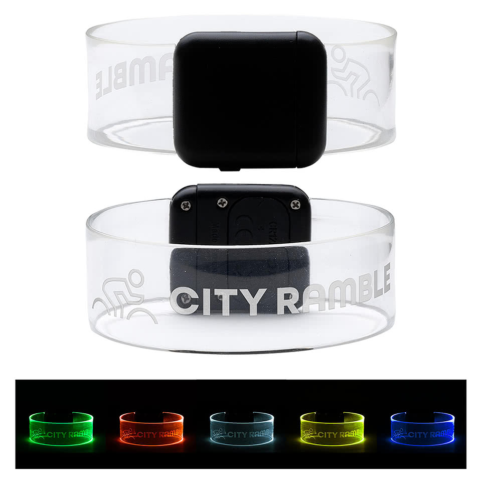 Laser Engraved Pixie Light-Up Wristband