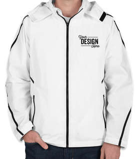 Team 365 Mesh Lined Hooded Jacket - Color: White