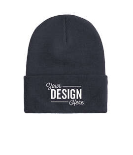Port & Company Fleece Lined Cuff Beanie - Color: Navy
