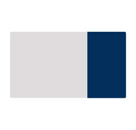 2" x 3.5" Horizontal Clear Plastic Business Cards - Color: Clear / Navy