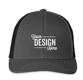 Pacific Headwear Snapback Trucker Hat - Color: Graphite / Black