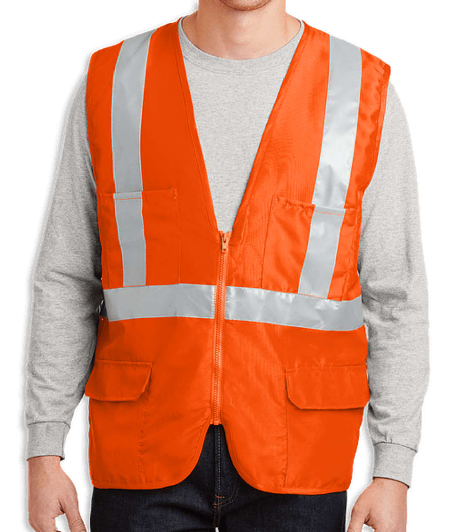 CornerStone Class 2 Mesh Back Safety Vest in Safety Orange