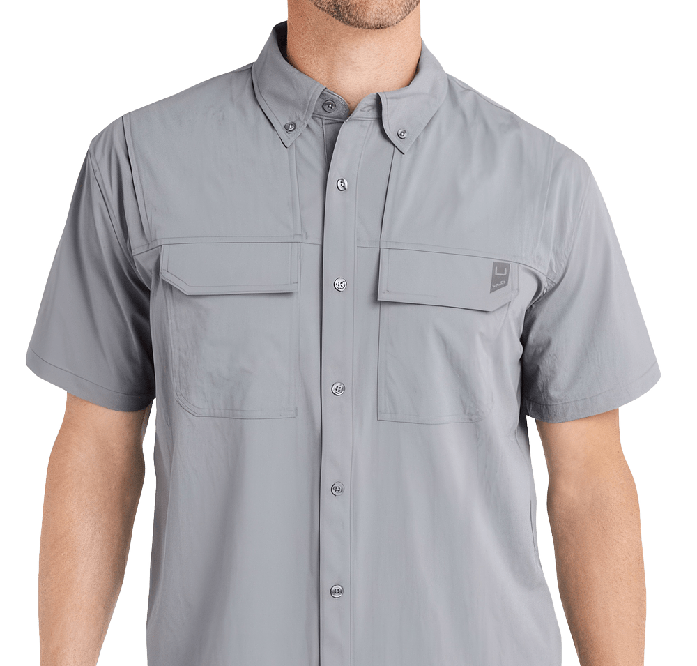 HUK Creekbed UPF 50+ Short Sleeve Fishing Shirt-default