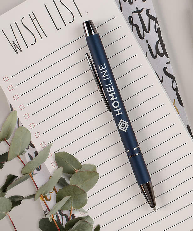 Laser Engraved Vineyard Comfort Aluminum Ballpoint Pen (black ink)
