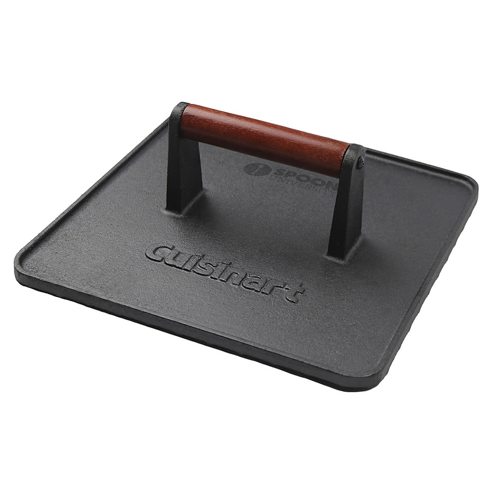 Laser Engraved Cuisinart Outdoors XL Cast Iron Griddle Press