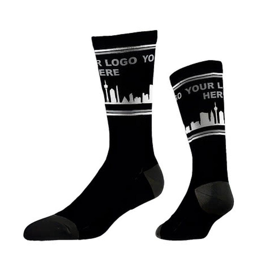 Las Vegas Skyline Crew Socks in Las Vegas Skyline