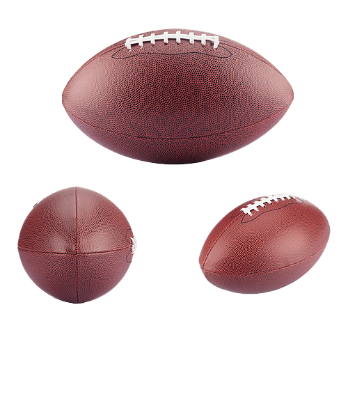 Full-Size Synthetic Leather Promotional Football in BROWN