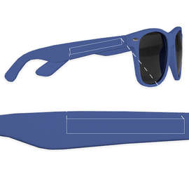Matte Malibu Sunglasses - Color: Royal Blue