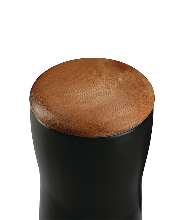 Laser Engraved 10 oz. Reno Insulated Ceramic Tumbler with Wood Lid