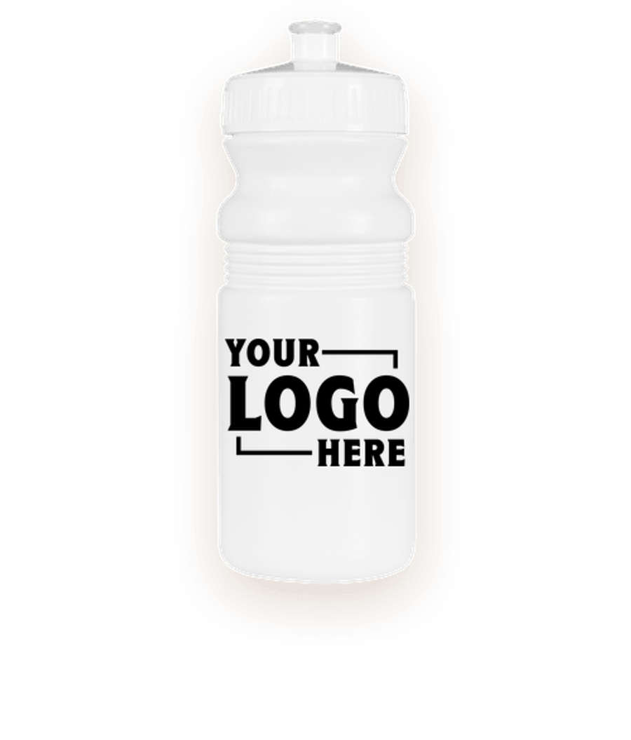 20 oz. Bike Water Bottle in White
