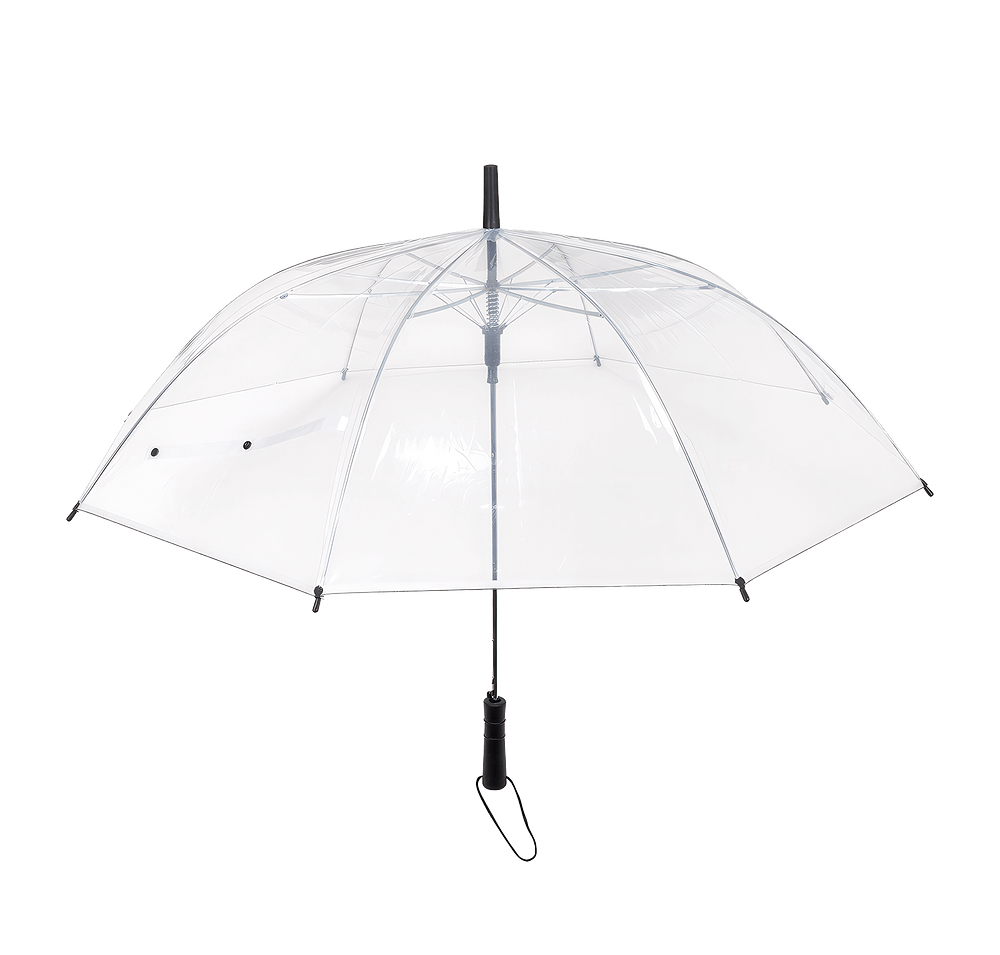 46" Arc Panorama Auto-Open Clear Umbrella-default