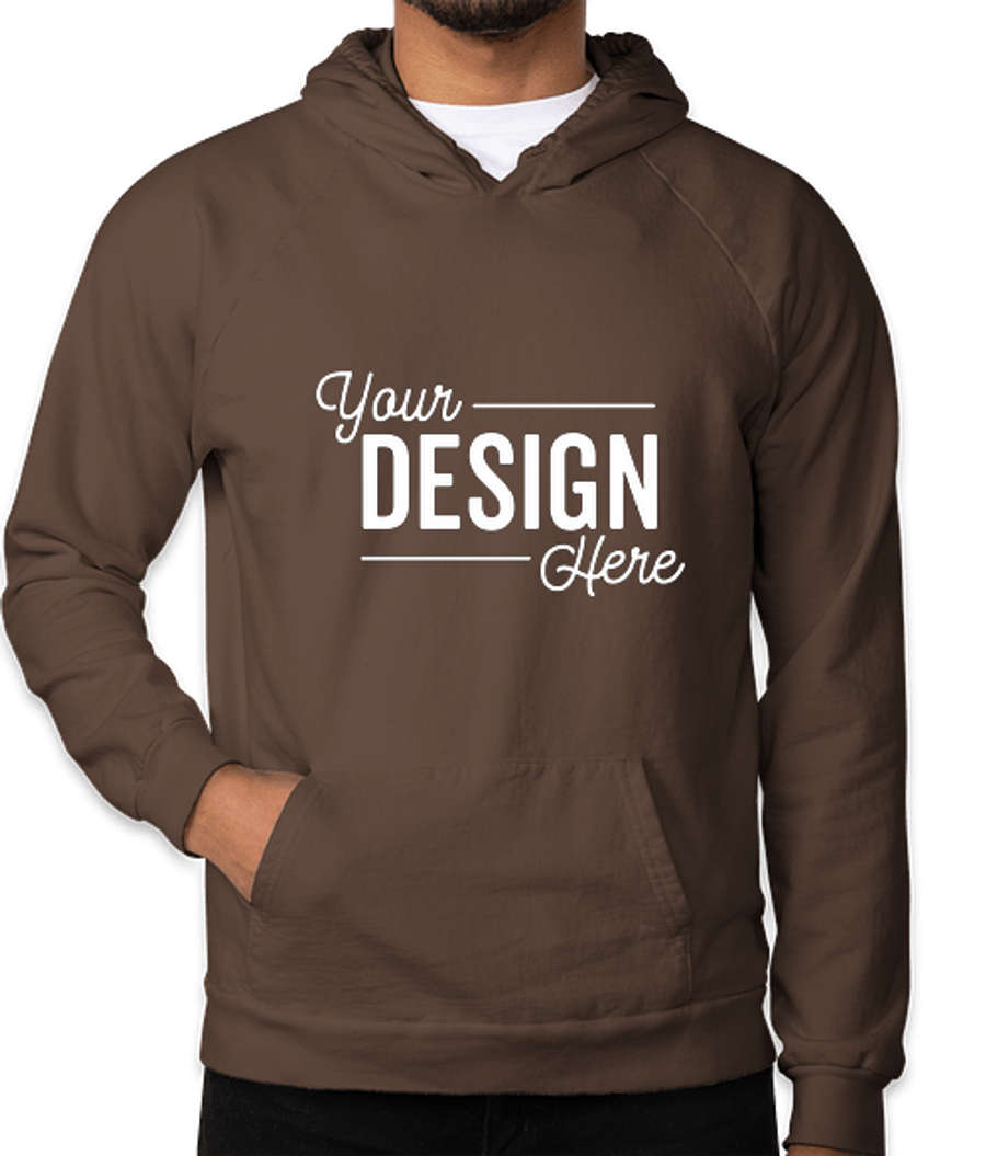 Royal Apparel USA-Made Organic Pullover Hoodie in Bark