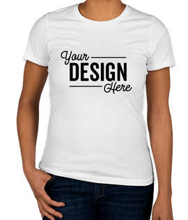 Next Level Women's Slim Fit USA-Made Jersey T-shirt - Color: White