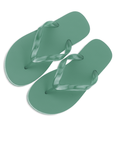 Adult Flip Flops in Green