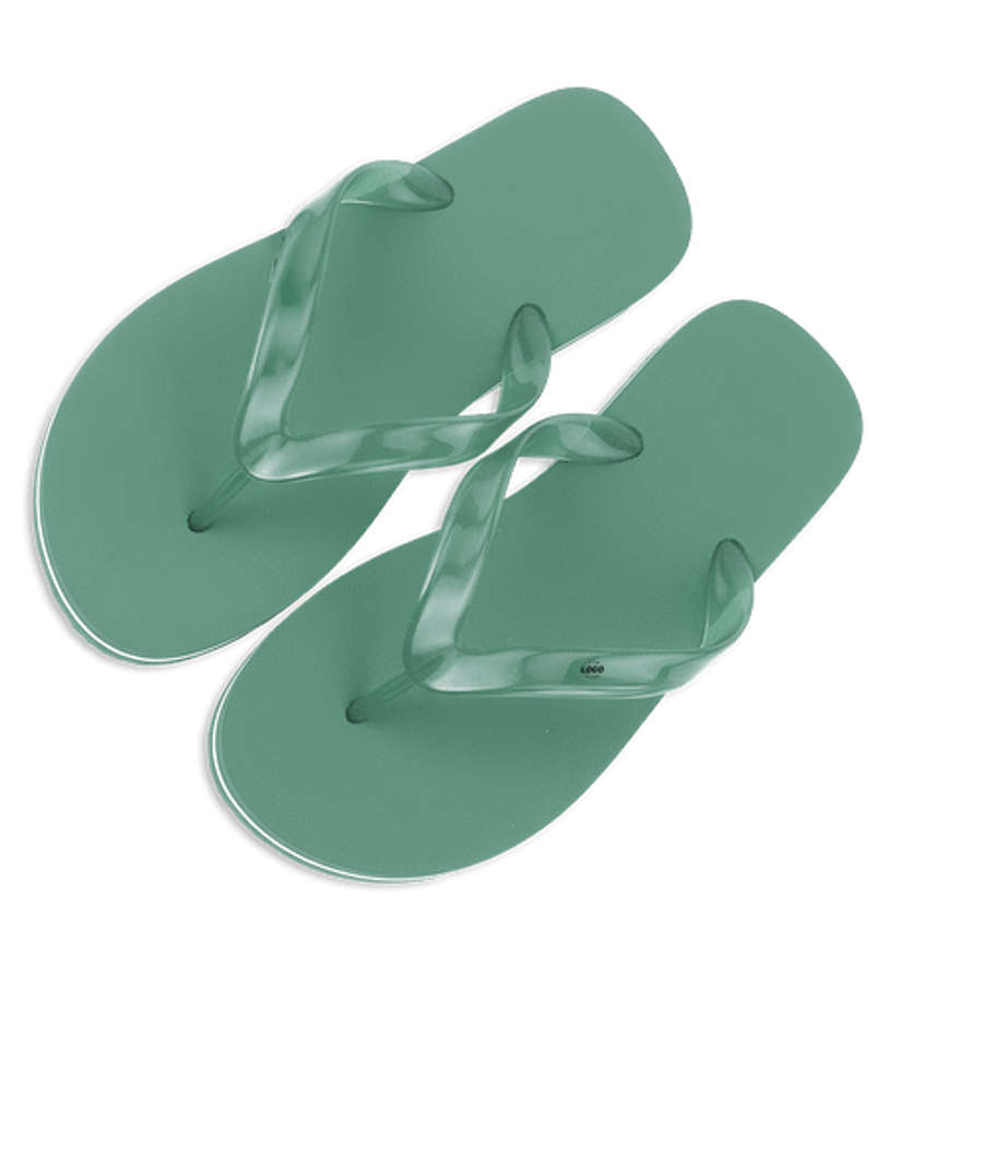Adult Flip Flops in Green