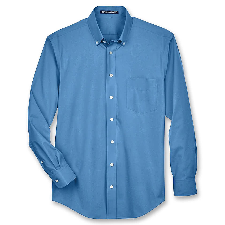 Devon & Jones Tall Crown Collection Broadcloth Woven Dress Shirt - Printed