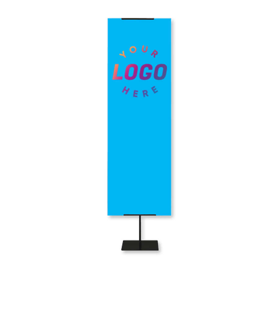 Full Color 24" x 92" Everyday Display Double-Sided Banner Kit in Columbia Blue