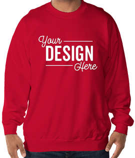 Hanes Ultimate Heavyweight Crewneck Sweatshirt - Color: Deep Red