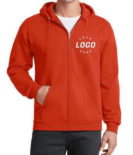 Port & Company Core Zip Hoodie - Color: Orange