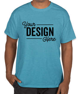 Hanes X-Temp T-shirt - Color: Neon Blue Heather