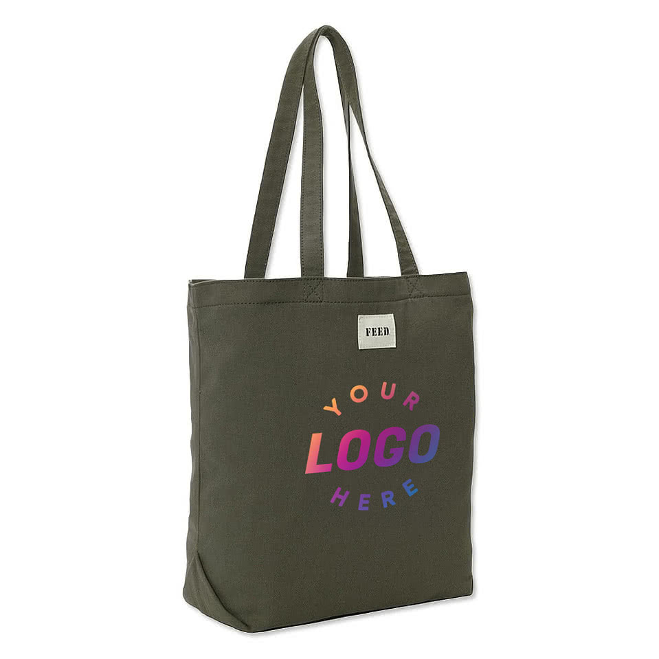 FEED Medium Organic Cotton Grocery Tote Bag